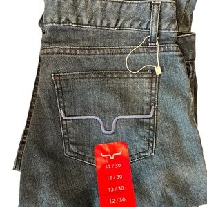 Kimes Ranch Jeans Lola NWT  SZ 12/30 Womens Blue Flare Trouser Cuff 2333